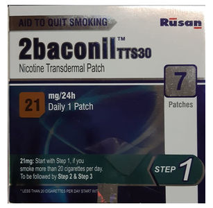 2Baconil Nicotine Patch 21mg Pack 1x7