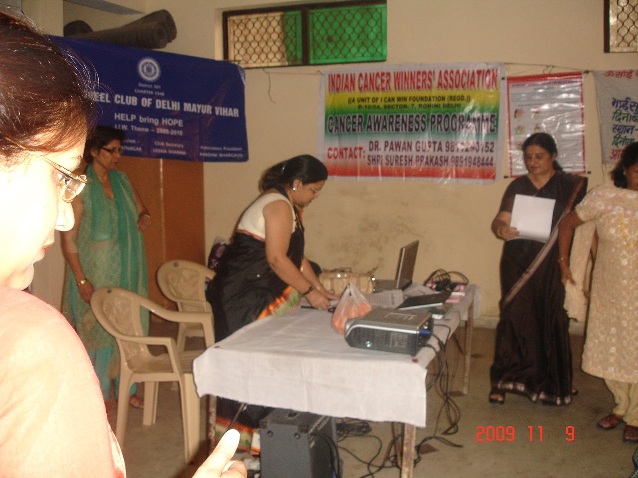 2009.11.09 I CAN WIN Breast Cancer Awareness with Inner Wheel Club at Sai Mandir Mayur Vihar, Ph-1