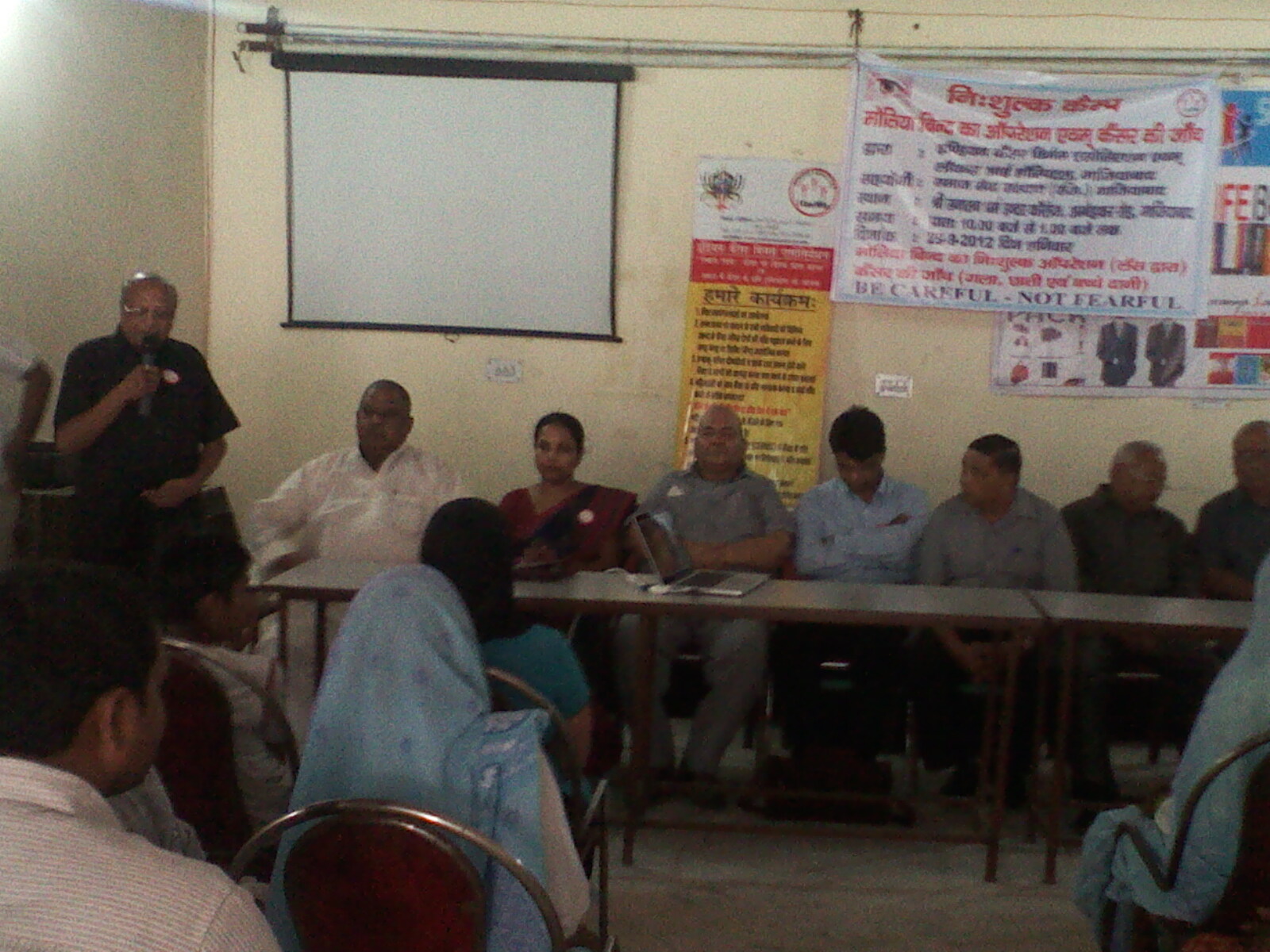 2012-09-29 Cancer Awareness cum Screening Camp at Sanatan Dharm Inter College, Ambedkar Road, Ghaziabad.