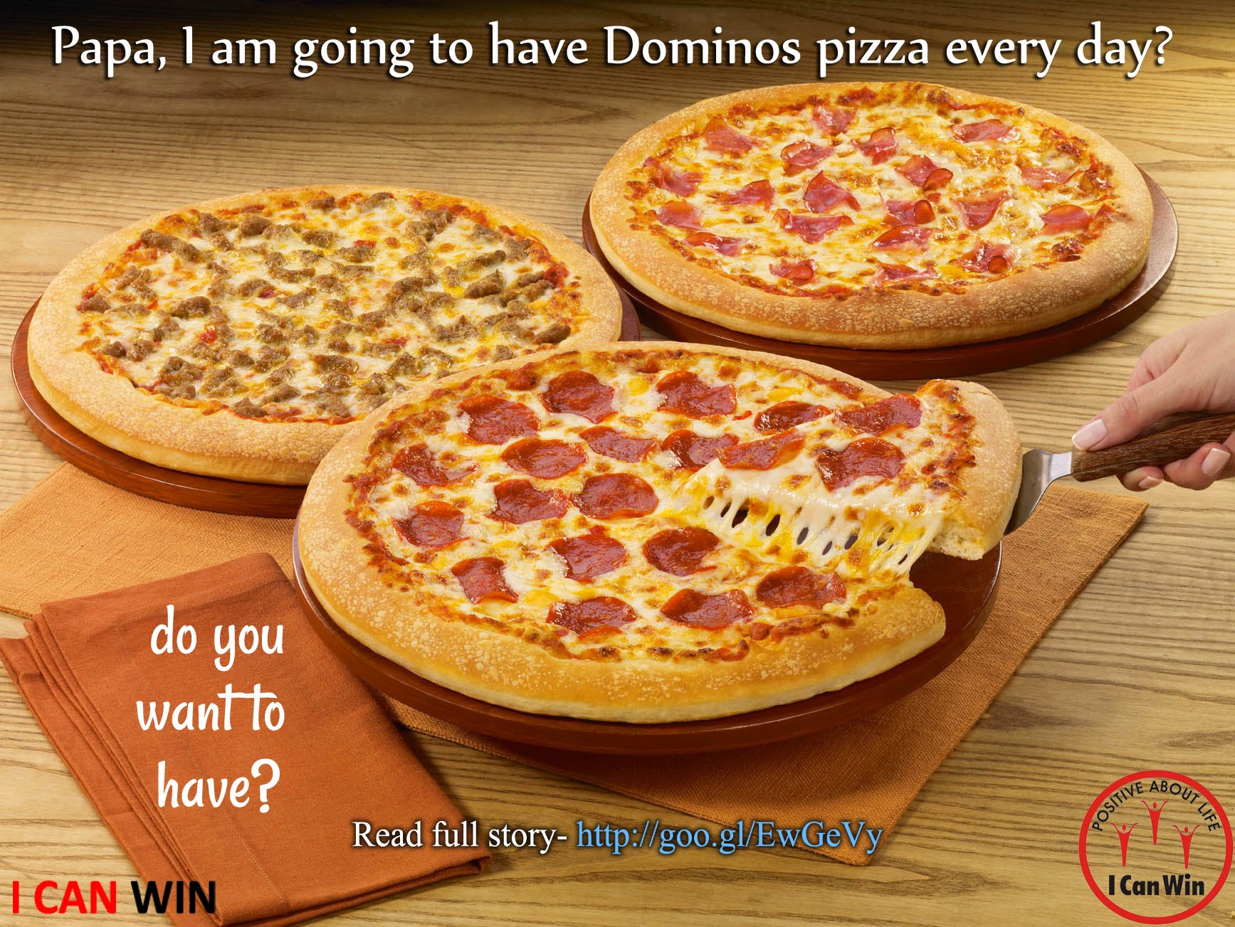 Why can’t we have domino’s pizza everyday?