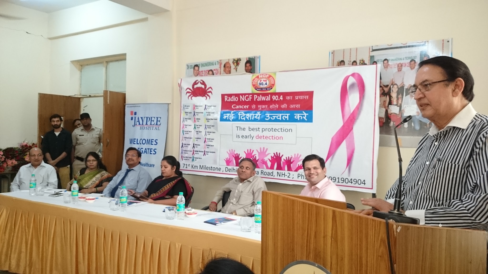 Dr Pawan Gupta at PALWAL CANCER and TOBACCO AWARENESS with RADIO NGF 90.4 and JAYPEE HOSPITAL
