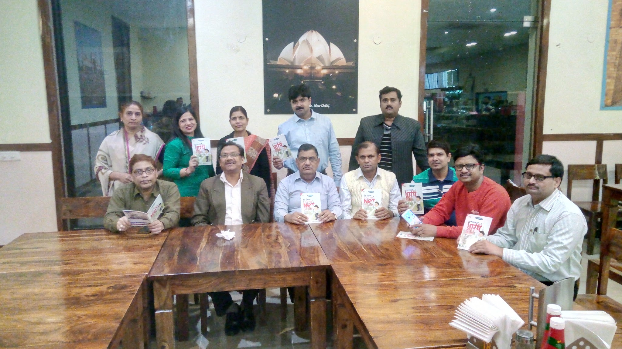 Win over tobacco and cancer tutorial by Dr Pawan Gupta with rural doctors at Jewar 19.11.2016