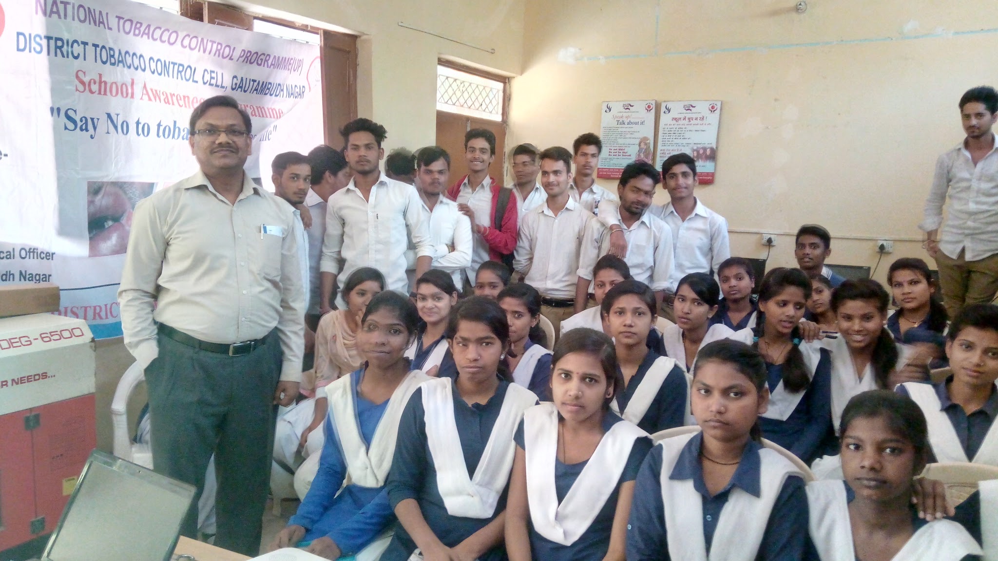 SAVE the Youth Campaign with Dr Pawan Gupta under NTCP at NAvjeevan inter College Noida on 4-3.2017